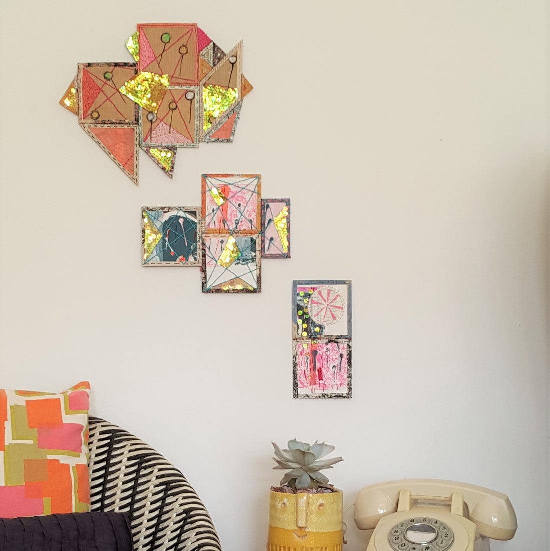 Shop Update - Patches and Pins, Mixed Media Art