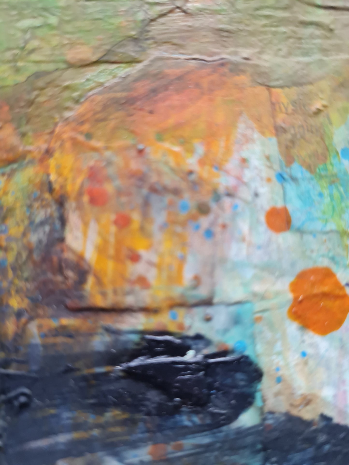paint textures close up.