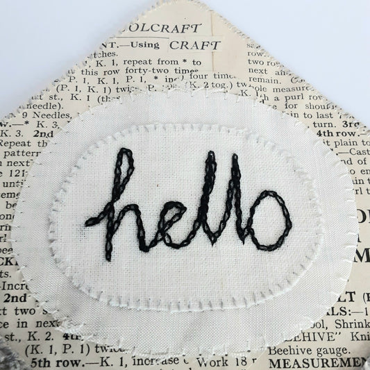 Hand Embroidered 'Hello' Bundle