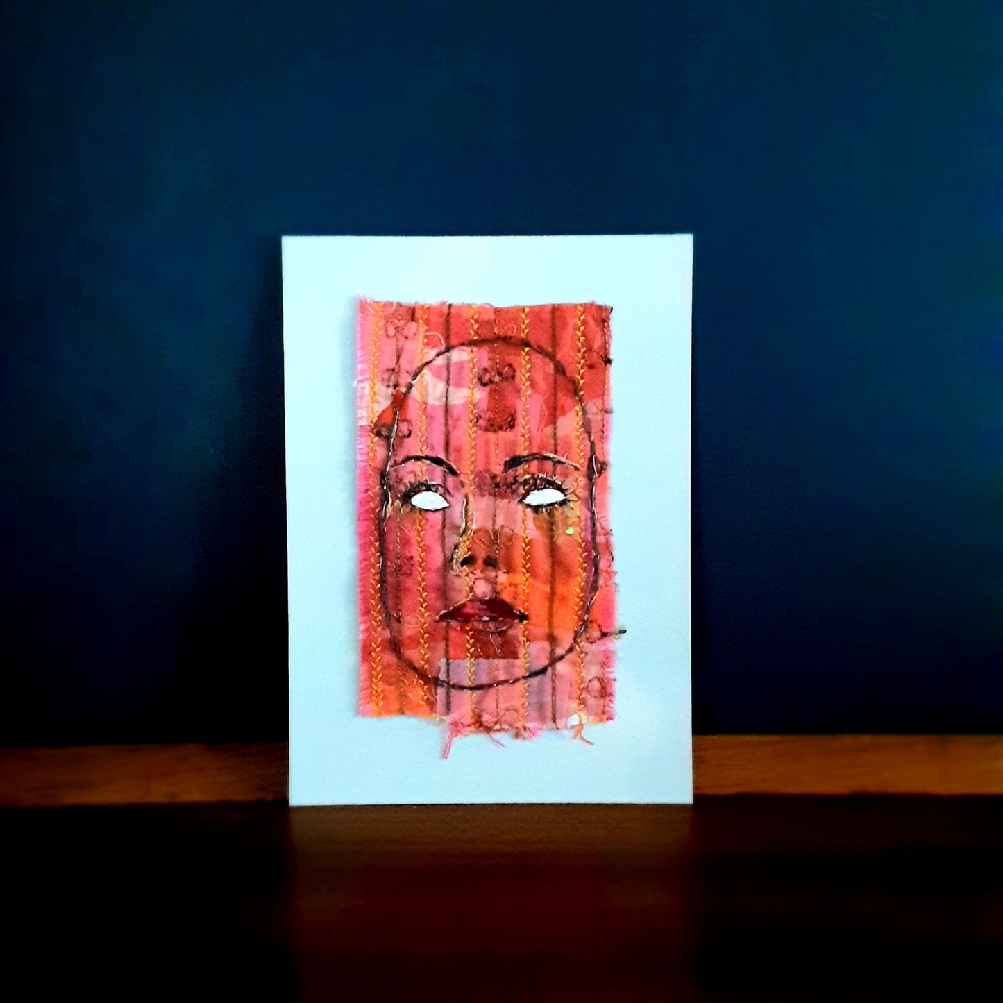 Textile Artwork - Who is Behind the Mask?