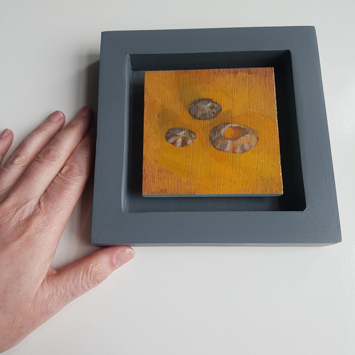 Curated Group of 3 Framed Shell Paintings
