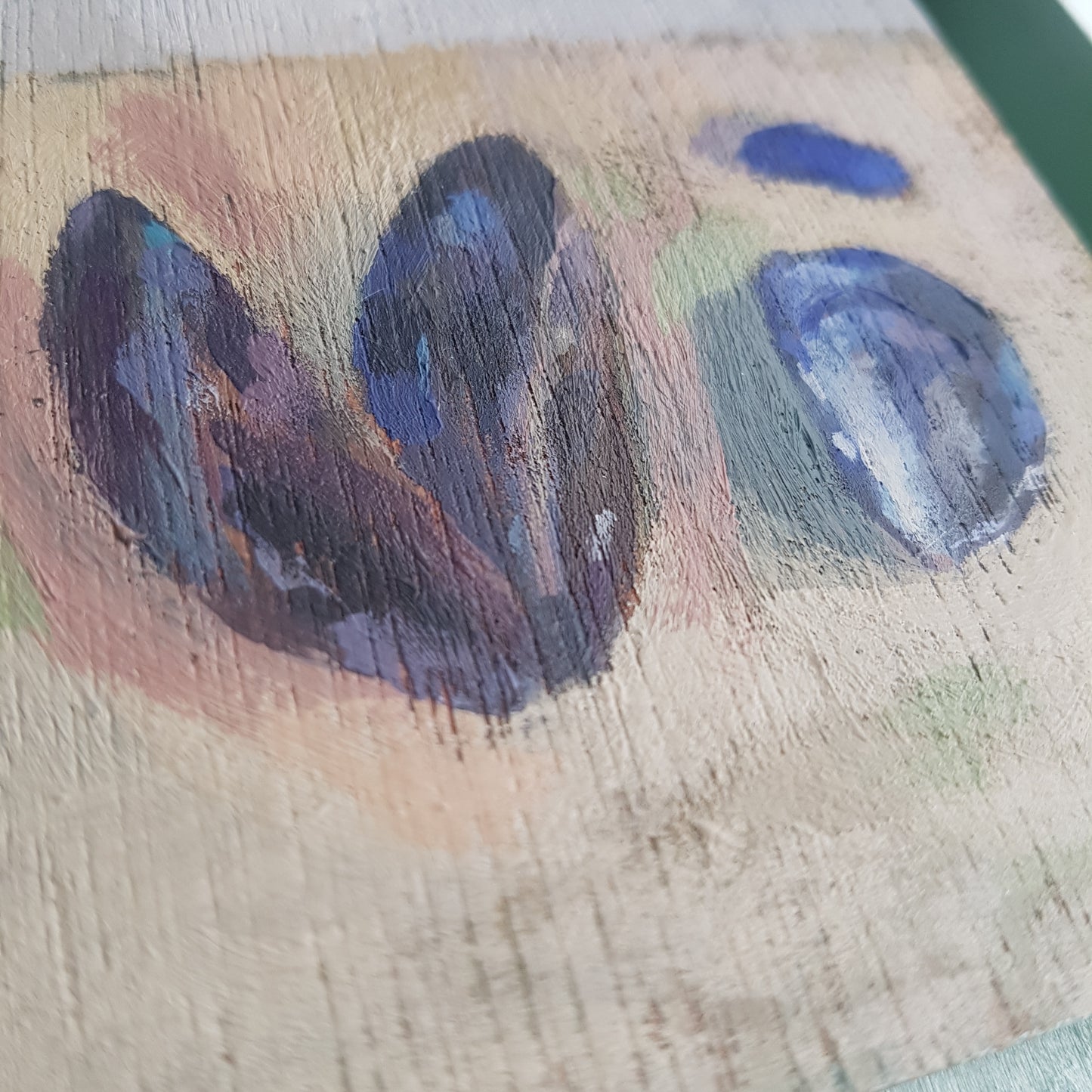 Mussels and Seaglass Study - Small Original Painting