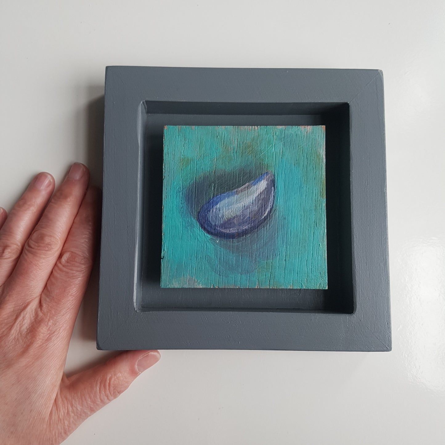 Curated Group of 3 Framed Shell Paintings