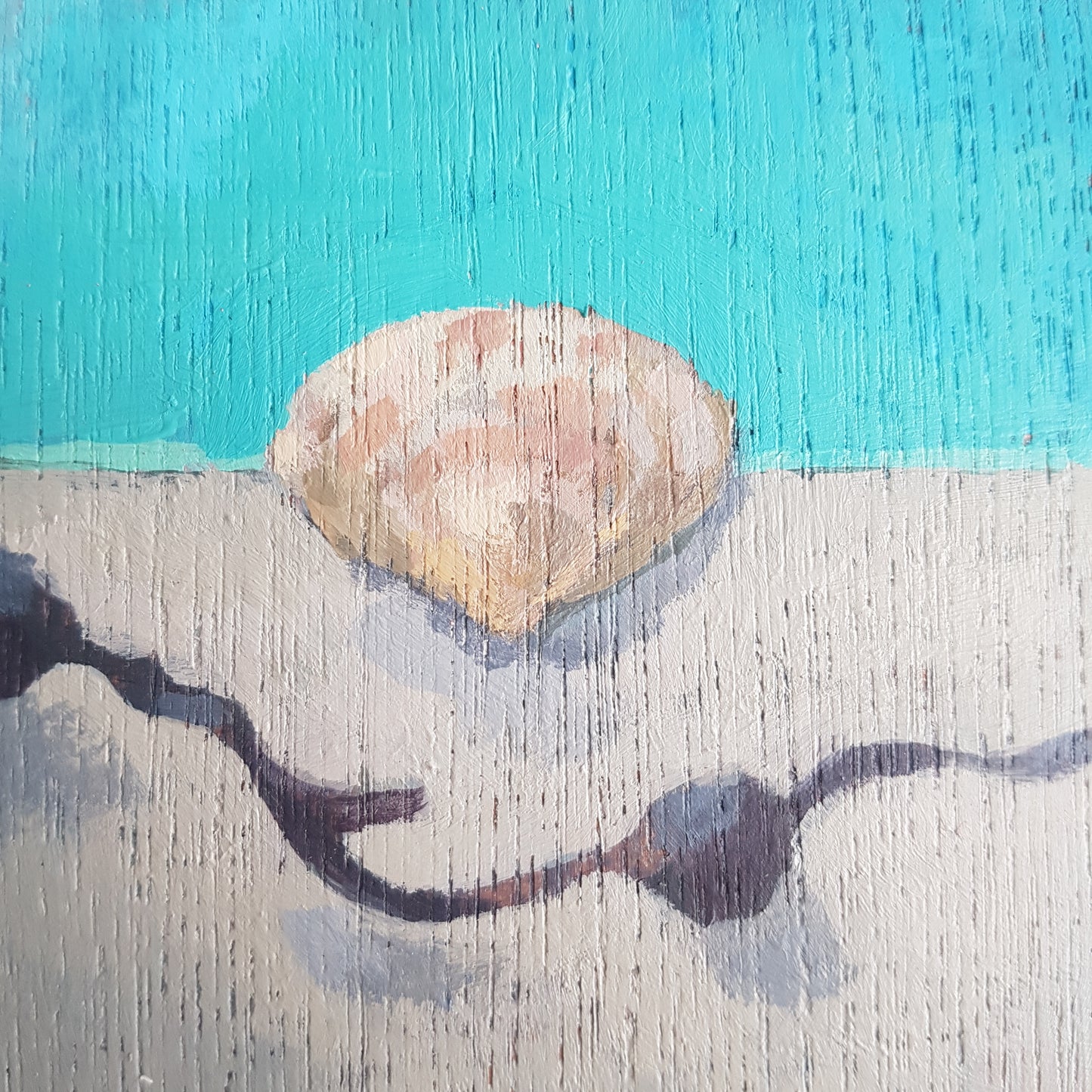 Shell and Seaweed Study - Small Original Painting