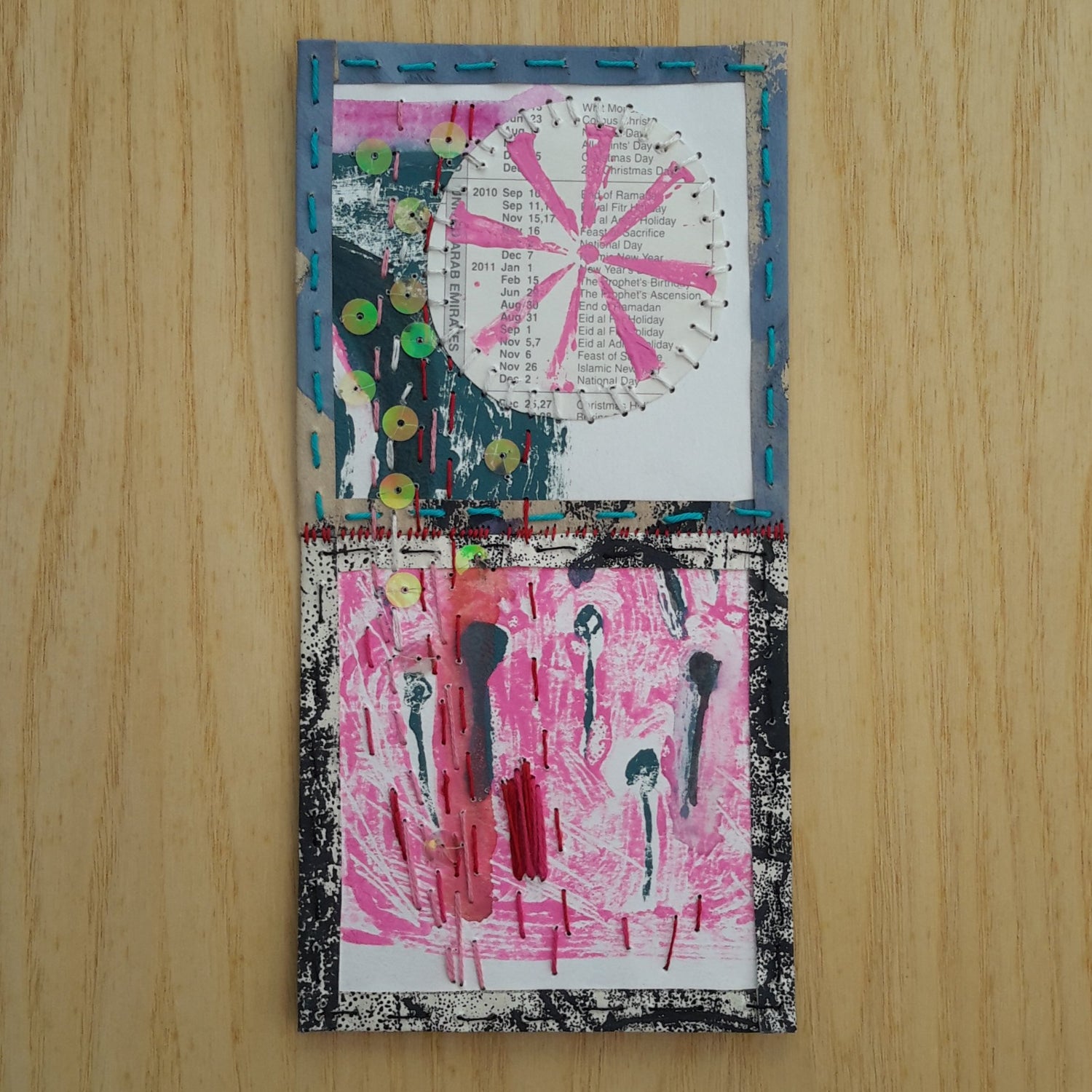 mixed media art by Julia Laing