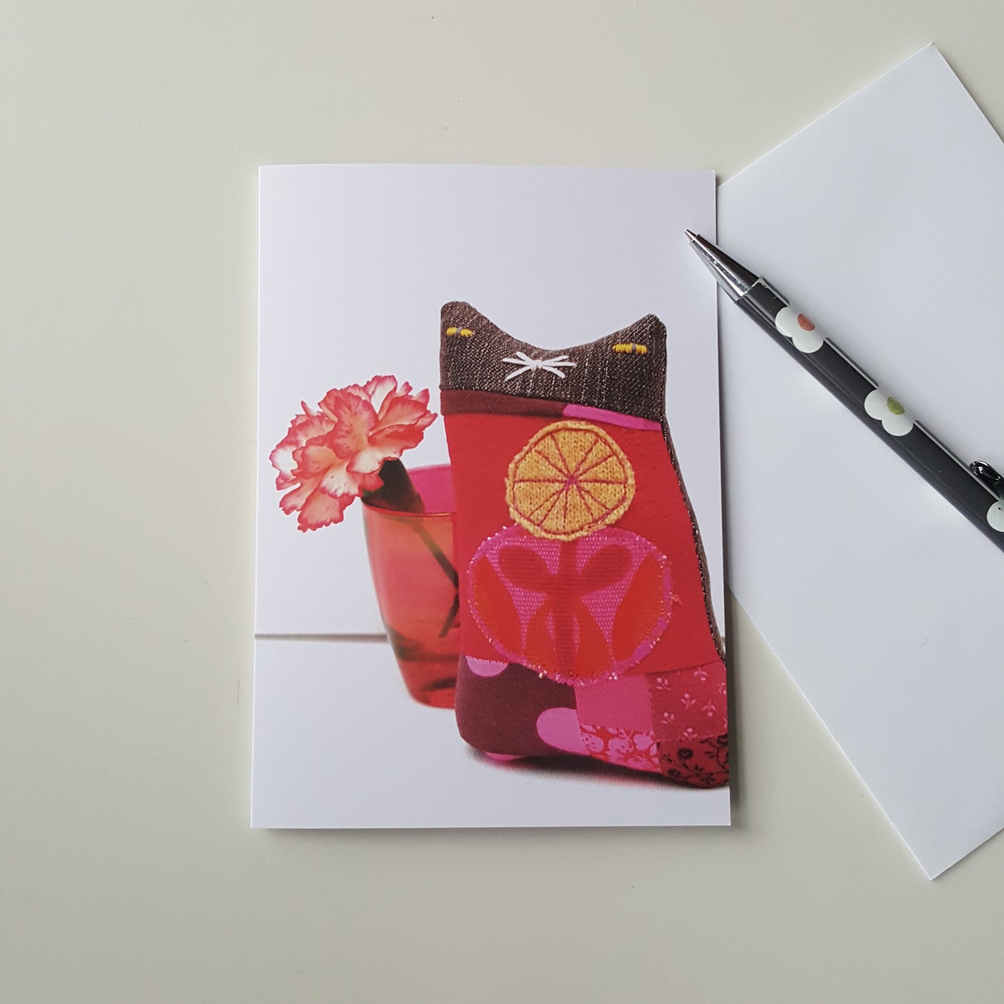 Cat Doll Greeting Card