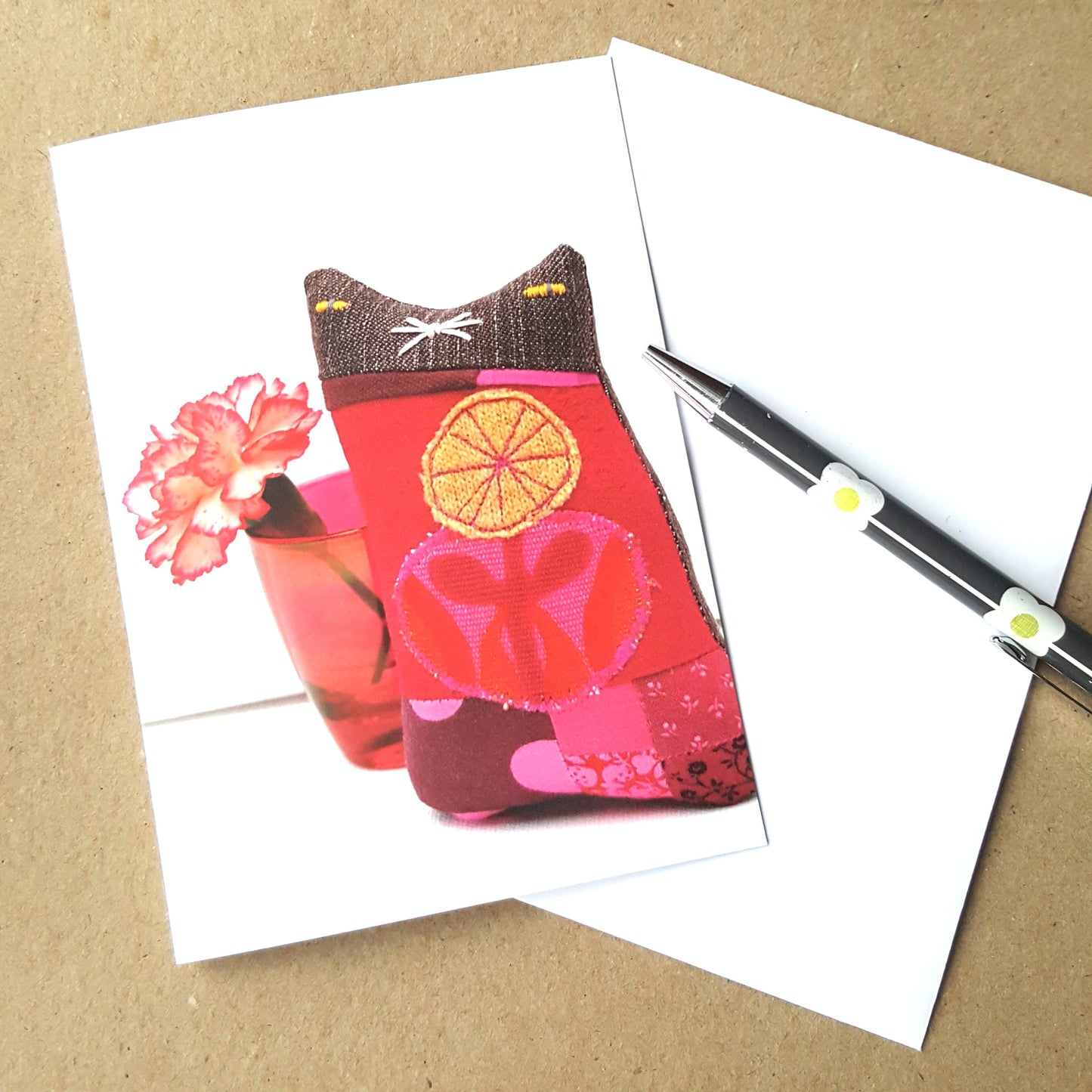 Cat Doll Greeting Card