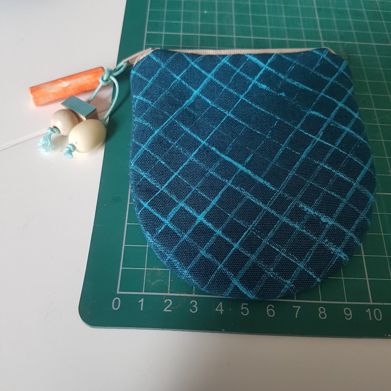 purse on cutting mat