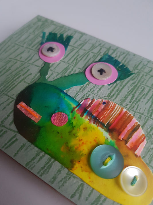 Mixed-media Wall Art - 'Disco Dylan Dances While We're Asleep'