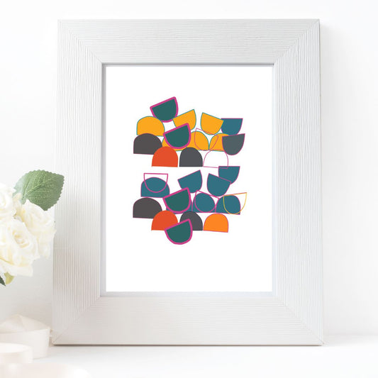 Creels - A5 Retro Harbour Lobster Pot Inspired Giclee Print