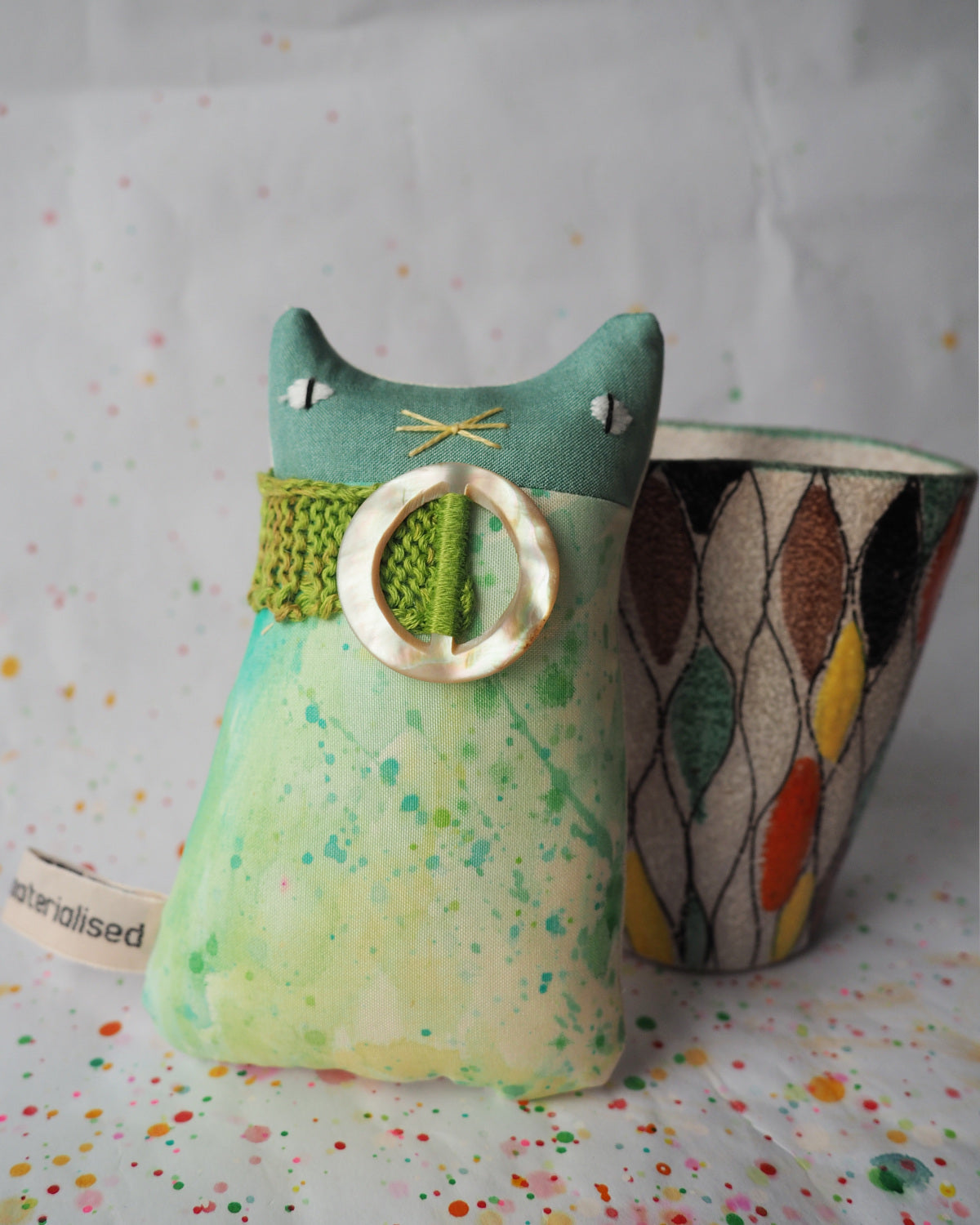 Handmade Kitten Doll - Psychedelic Silk Series - JANIS