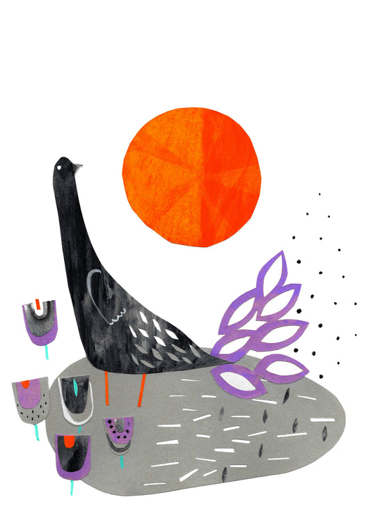 Greetings Card - Bird In The Sun