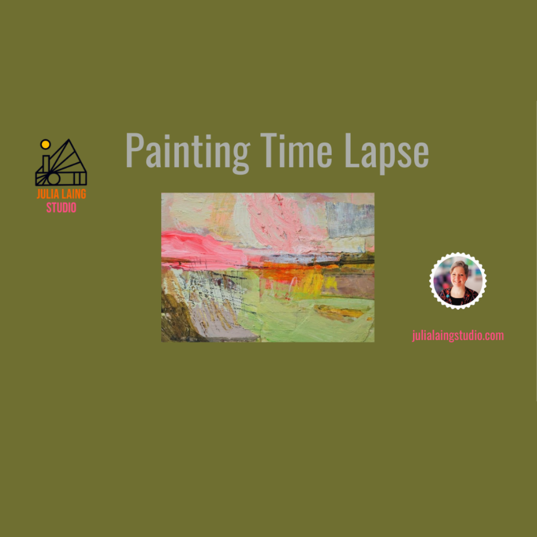 Watch this Abstract Landscape Painting Time Lapse!