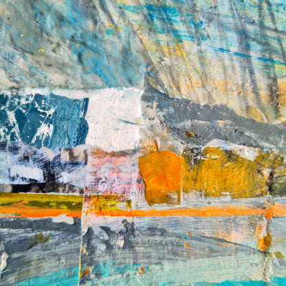 Semi Abstract Seascape on Card - Storm Clouds Gathering