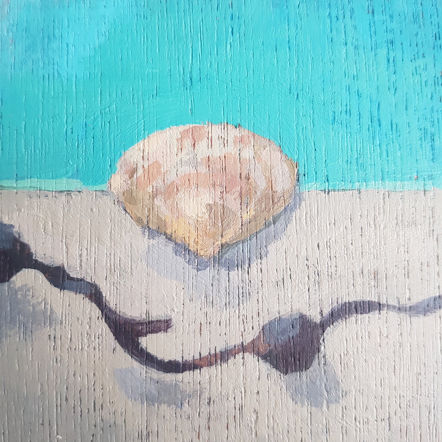 Shell and Seaweed Study -  Small Original Painting