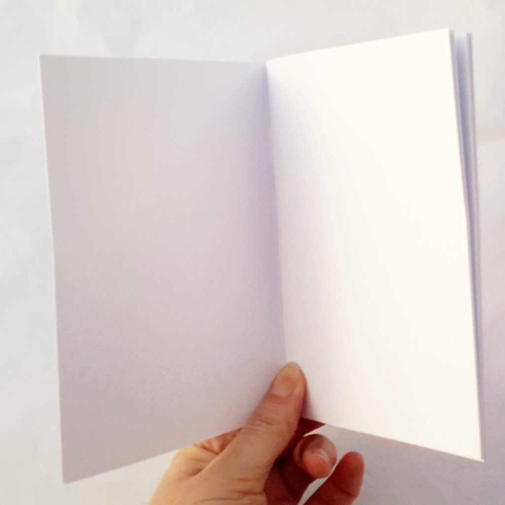 blank pages inside notebook