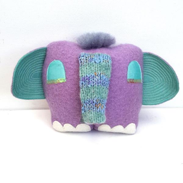 Small lilac elephant doll