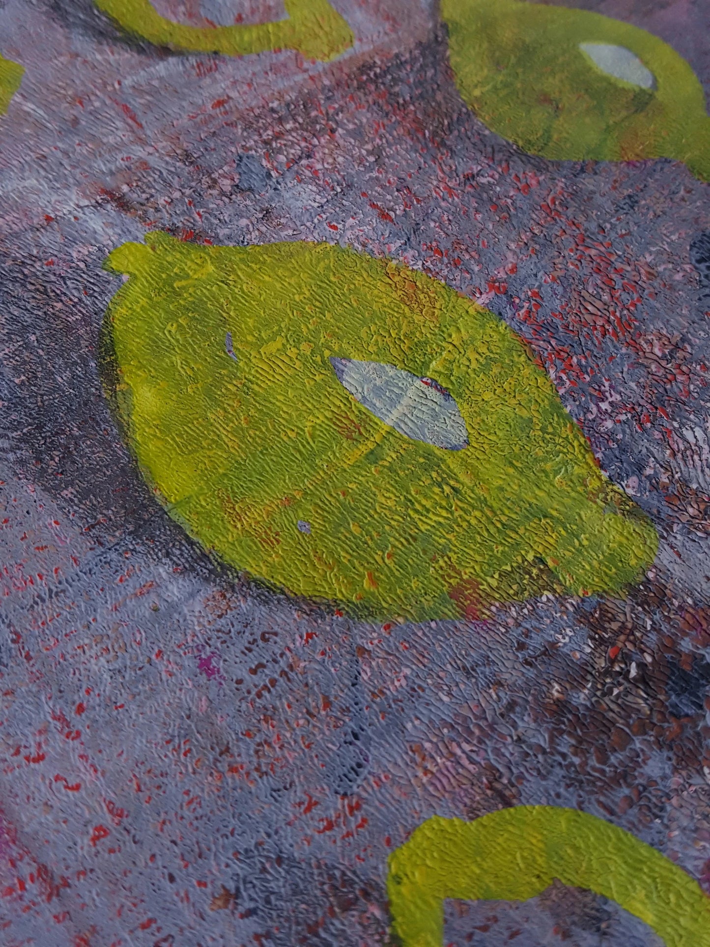 detail of lemons painting