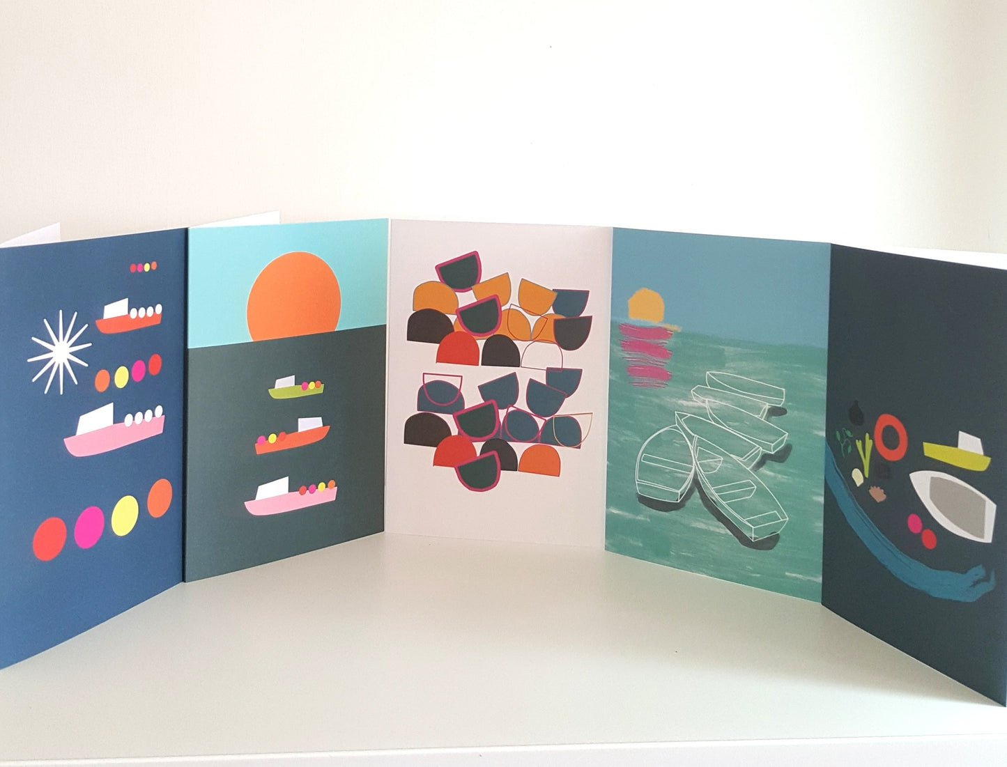 Coastal Inspirations, set of 5 cards by Julia Laing Studio.