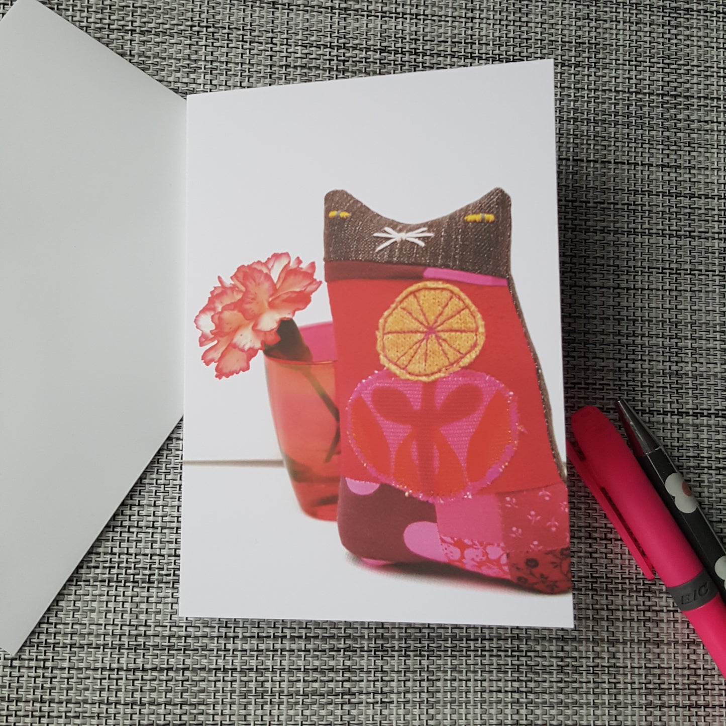 Cat Doll Greeting Card