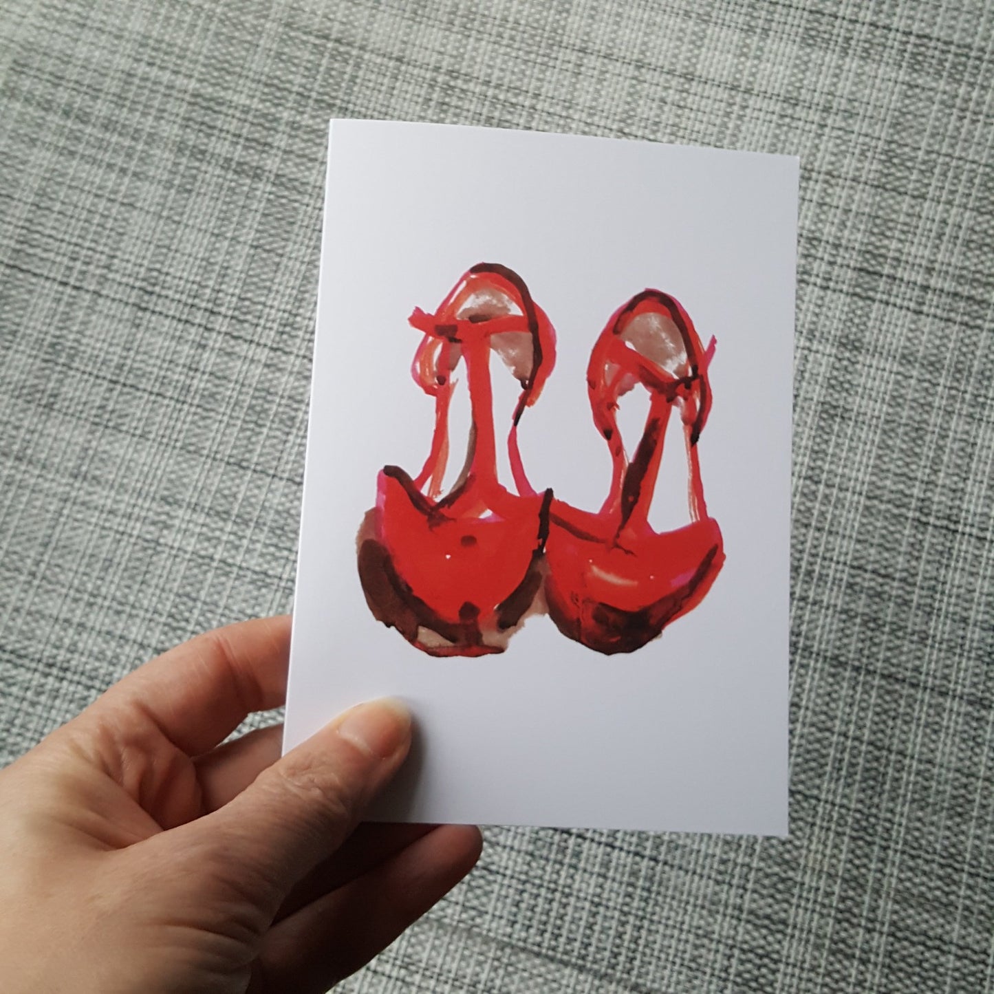 Red Shoes Greeting Card