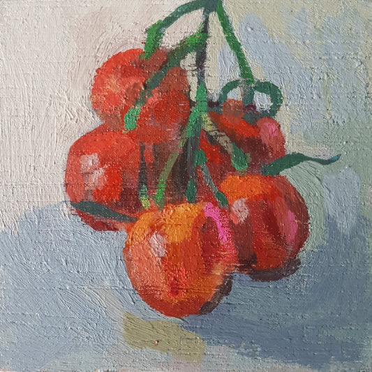 Mini painting of cherry tomatoes