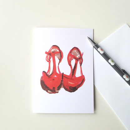Red Shoes Greeting Card