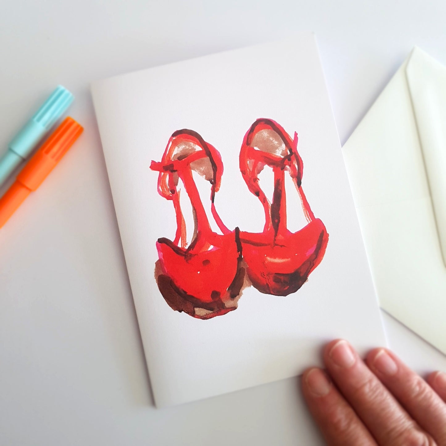 Red Shoes Greeting Card