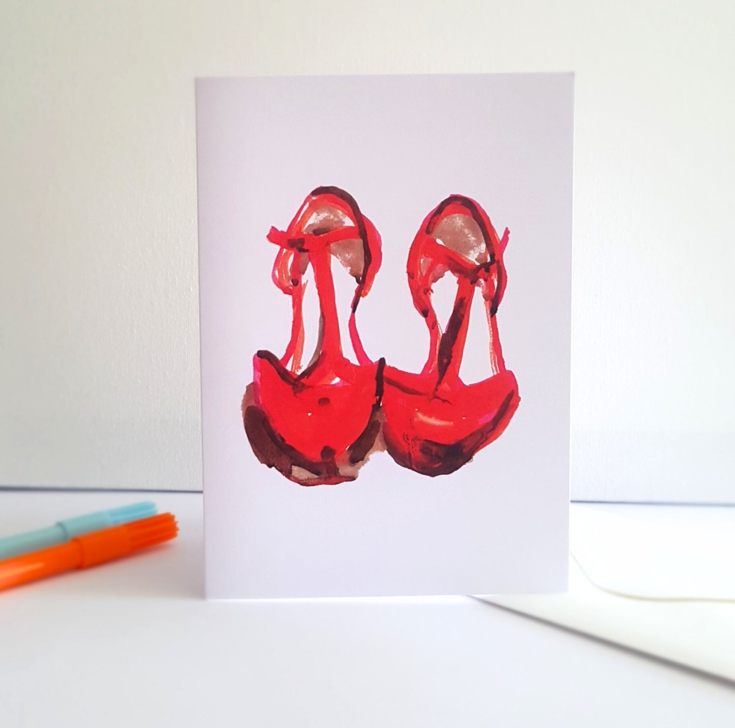 Red Shoes Greeting Card