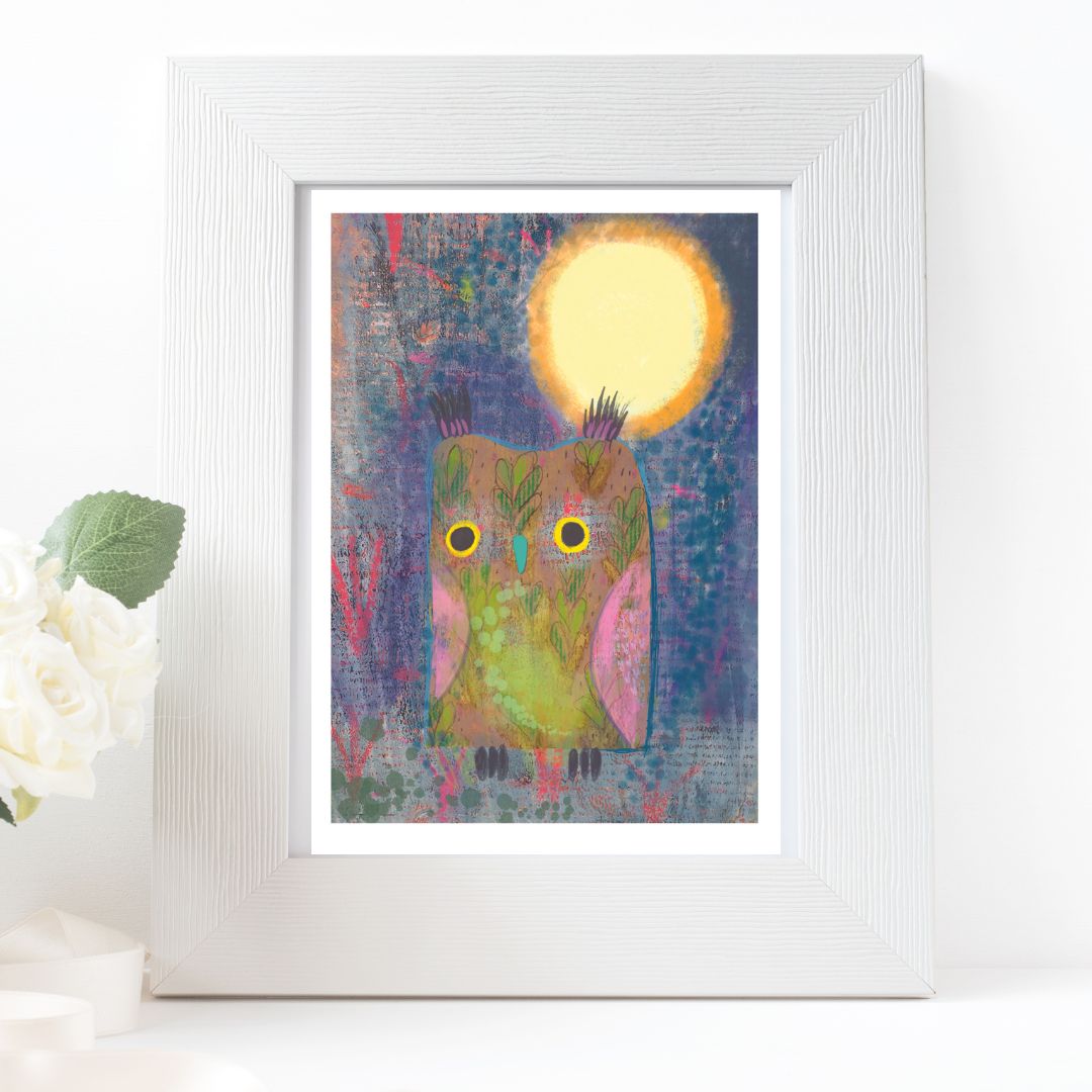 Wise Owl - A5 Giclee Print