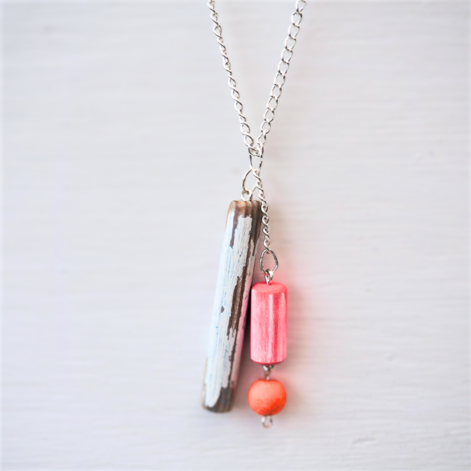 Found object pendant necklace 